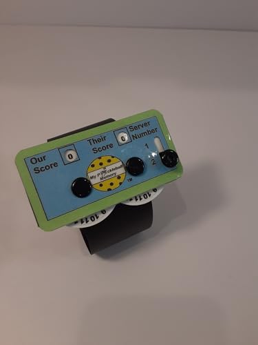 My Pickleball Memory Scorekeeper - Secure Wrist-Mounted Design for Easy Scorekeeping (Black)