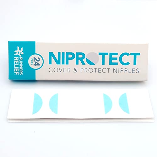 Niprotect - Nipple Plasters for Runners - 24 Pairs per Pack (25mm Diameter)