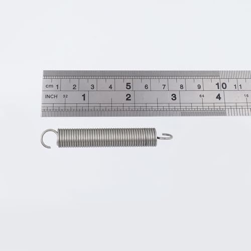 Image of Mcredy 6 Pcs Extension Spring Assortment Kit Stainless Steel 2.76 inch Small Compression Springs with Dual Hook Ends High Load Spring Hook for DIY Repair Mechanical Devices