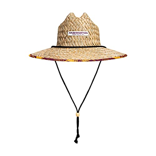 Image of FOCO Men's NCAA College Team Logo Floral Straw Sun Hat