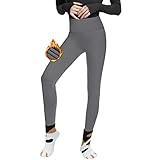 EINZIGARTIGES HIGH WAIST DESIGN: Damen Winterleggings die schlanke Leggings mit hoher Taille halten nicht nur besser warm, sondern haben auch die Funktion, den Bauch zu verstauen und die hüften anzuheben, was eine schöne Körperkurve zeigen kann.