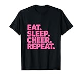 Photo Gallery mangiare dormire cheer ripeti cheerleader maglietta Photo Gallery mangiare dormire cheer ripeti cheerleader maglietta