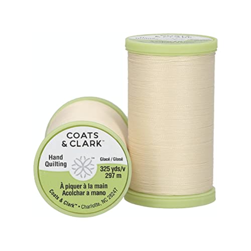 Hilo para acolchado a mano Coats Thread 325 yardas crema miniatura 1