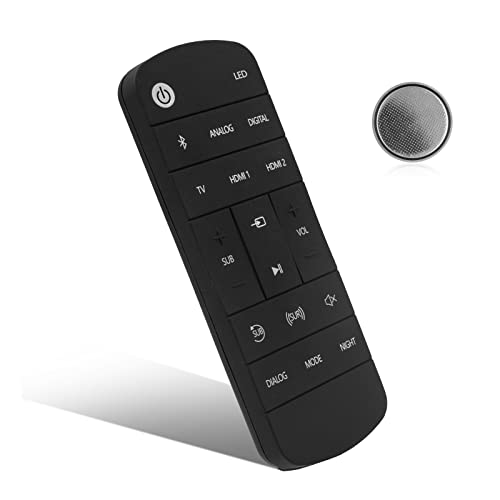 Replacement Remote Control For Klipsch 1062590 1015073 Icon Sb1 Sb3 Cs30 Rsb6 Rsb-6 Rsb8 Rsb-8 Rsb-11 R10B R-10B R-20B R20B R-208 Rsb-3 R4B R-4B 1061310 Sound Bars Remote Control With Battery #TOP5