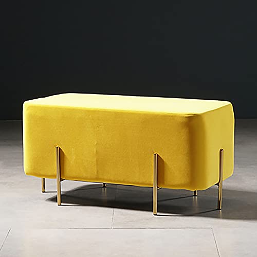 Ottoman canapé d'appoint jaune idéal comme tabouret à langer de salon