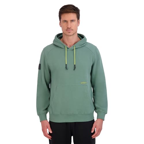 Umbro Men's Core Essential Hoodie - Stylish and Comfortable Sueded Cotton/Poly Fleece Hoodie with Printed Logo Patch3