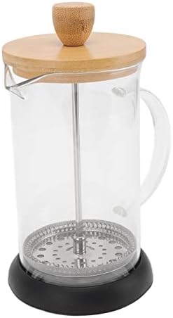 Rengue Glass French Press Stainless Steel Coffee Maker with Accent Filter for Home Office Camping (600ML Cover) — view 3