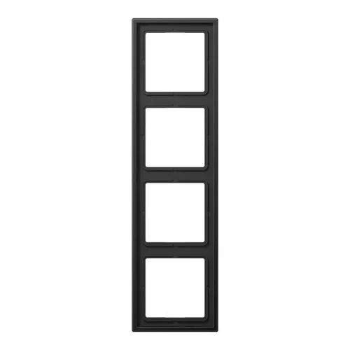 Cadre 4 Prises Jung LS Dark finition haut de gamme Al 2984 d pour intérieur design