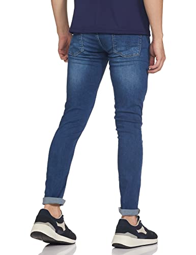 Image of Spykar Men's Skinny Fit Low-Rise Casual Jeans