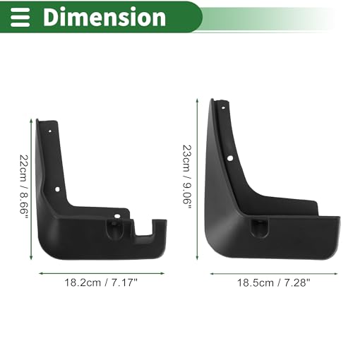 Image of Motoforti Mud Flaps Splash Guards Mud Guards for Hyundai Verna 2018-2020 W /Mount Accessories