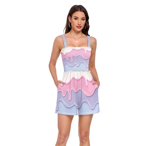 Barboteuse pour femmes d'été pour éviter la chaleur avec style grâce au short fluide