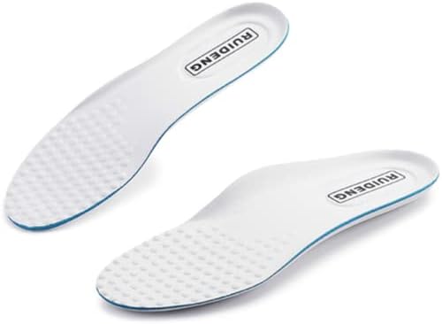 Ruideng Shoe Inserts for Women Memory Foam | Arch Support Inserts Lightweight | Thin White 5.5