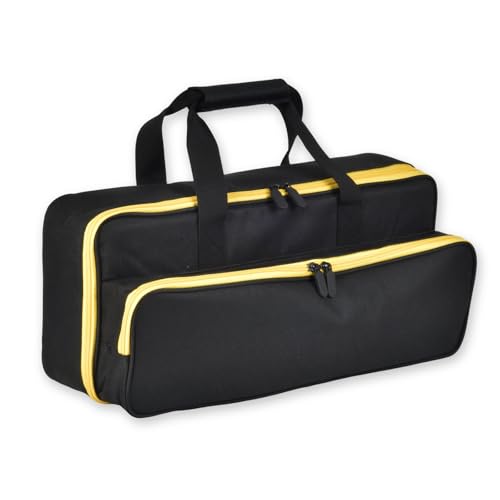Tool Bag for DEWALT DCS380B 20V MAX Reciprocating Saw, for Makita JR184DZ / JR189DZ, Universal Storage Organizer with Battery Slot & Large Pocket for Charger, Blades, Accessories - Case Only
