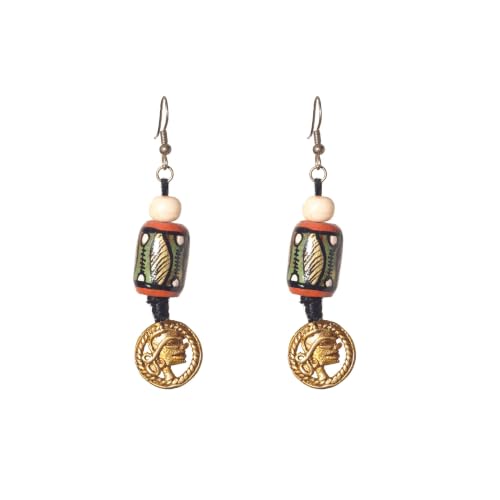 Image of Handcrafted Bohemian & Tribal Earrings for Women - Ethnic Brass, Floral & Festival-Inspired Statement Designs in Drop, Dangle, Hoop & Stud Styles