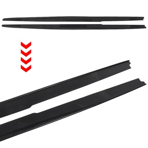 Paneles de extensión premium acabado negro espejo para Serie 5 E60 4