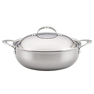 Hestan – NanoBond Collection – Stainless Steel Dutch Oven, Induction Cooktop Compatible, 5 Quart
