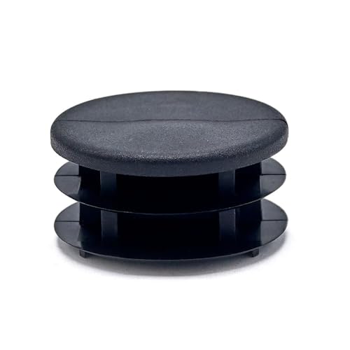 Image of Outwater Plastic 1-1 /2 inch Dia. Round Insert End Caps for Tubing, Finishing Plug for Round Tubing Chair Glide, Floor Protector, Fits Multi Gauge Tubing, USA Made, 100 Pack
