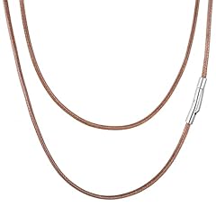 Brown 2mm with 4mm Clasp