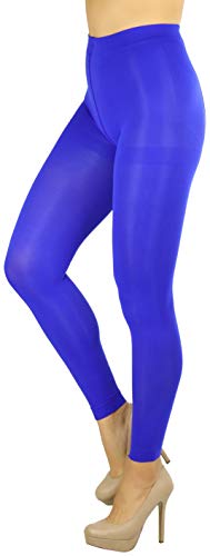 Image of ToBeInStyle Women's Opaque Ankle Long Nylon Footless Fun Tights Pantyhose