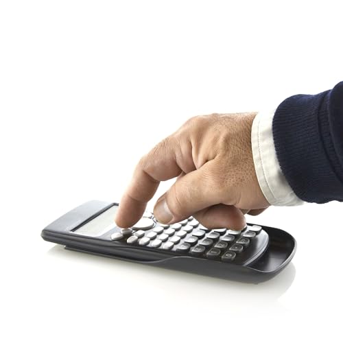 Calculadora científica Office Box 240 funciones – Pantalla grande 12 dígitos, batería de botón, cubierta protectora impresa, aprobada PAU, funciones de álgebra y fracciones, apagado automático (Negro) - imagen 2