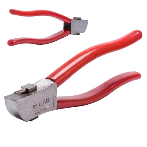 Alicates de corte de llaves de cerrajero, herramienta de mano resistente para llaves, acero de alta resistencia con mango cómodo, cortador de llaves multiusos para aplicaciones en el hogar, garaje y