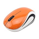 超小型ワイヤレスマウス ミニマウス 2.4Ghz無線 USB光学式 ポータブル 小型 Sサイズ 電池式 USBレシーバー付き Jinmoioy 3-7歳の子供用 PCノートパソコン/コンピューターに対応 (オレンジ)