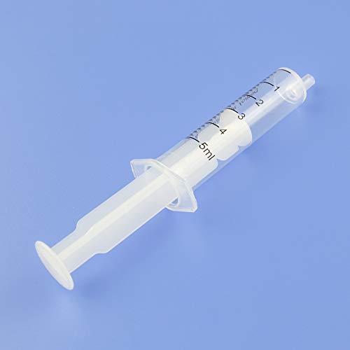 Image of 5ml Syringes without Needle Luer Slip No Rubber Ring, Reduce Mess, 20 Pack