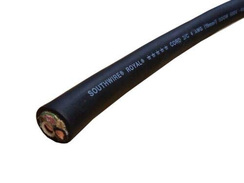 JumpingLight 4/3 SOOW SO Cord 10 ft HD Portable Outdoor Indoor 600 V Flexible Wire Cable Cables Electronic Stranded Wire Cable Electrics DIY