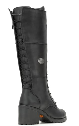 Harley-Davidson Women's Aldona Black 14.75-Inch Fashion Boots D872703