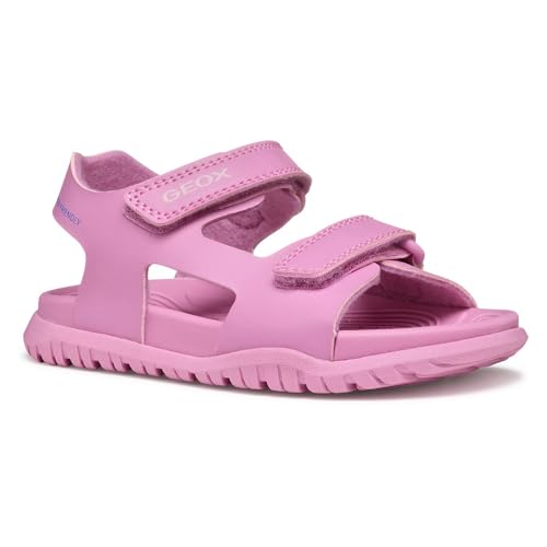 Geox J SANDAL FUSBETTO GI, Girls’ Sandal, Dk Pink,