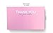 RXBC2011 Chic Pink Thank You Cards for Orders – 2x3.5 Inches Pack of 100