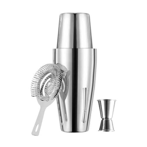 Juego de coctelera Profesional, Mezclador Martini, Barra Acero Inoxidable, Copa Vino for Barman, 4/5 Uds(750x600-4pcs)