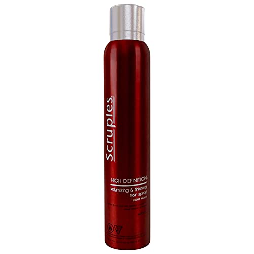 Scruples High Definition Volumizing & Finishing Hair Spray - Sulfate-Free Anti-Frizz Hair Styling Spray - Long-Lasting Hold, Style, Shine and Volume - For All Hair Types