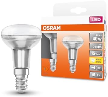 Lot De 10 Ampoules Réflecteur R50 E14 25 W - Blanc Chaud Dimmable - Argent Mat - Pour Plafonnier Applique