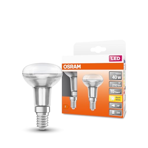 Osram LED Star R50 Reflektorlampe, Sockel: E14, Warm White, 2700 K, 3, 2,6 W