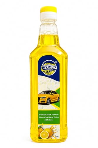 Image of Jambira Car Shampoo with Car Wax | Ultra Foam | Deep Cleaning | Ultra Gloss Finish | 1 Litre