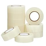 Meooeck 10 Rolls Multipurpose Hockey Tape Adhesive Shin Pad Sock Stick Tape for Ice Skate Sports Hockey Gifts Gear Equipment(22 Yard,Clear White)