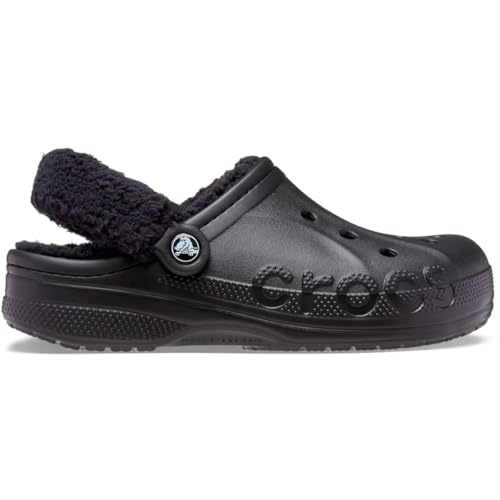 Image of Crocs Unisex Adult Baya Lined Fuzz Strap Clogs