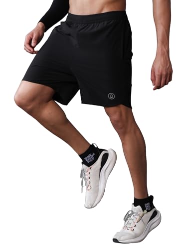 Image of CHKOKKO Shorts for Men Stylish Gym Workout Running Shorts Sports Cycling Summer Wear Dry Fit Side and Back Pockets Activewear Comfortable Training Shorts Pant for Man