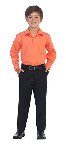 Image of Gioberti Boys Long Sleeve Solid Dress Shirt
