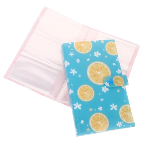 LOLIPPYY 2 pièces Organisateur Autocollants Ongles Album Rangement Stickers Manucure Emplacements Classeur Portable pour Collection Autocollants Nail Art