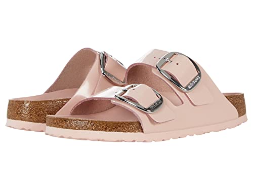 Image of Birkenstock Women's Arizona Big Buckle Sandals, High Shine Light Rose, Pink, 5-5.5 Medium US