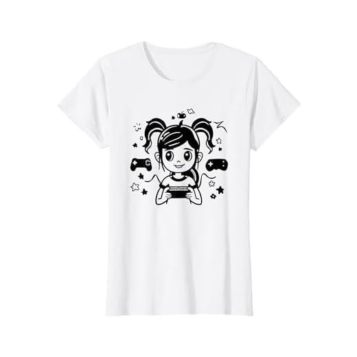 Gaming Girl Comic Look Videojuegos para niñas Camiseta