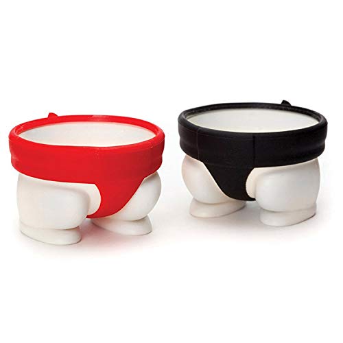 Coquetiers En Silicone En Forme De Sumo - Antidérapants Et Rigolos Pour Le Petit Déjeuner