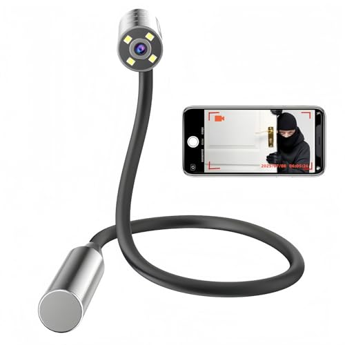 PIEPIE Hidden Camera - Wireless WiFi Small Camera with 10H Battery, Real-Time App Monitoring for Home Indoor Use, Bendable Design