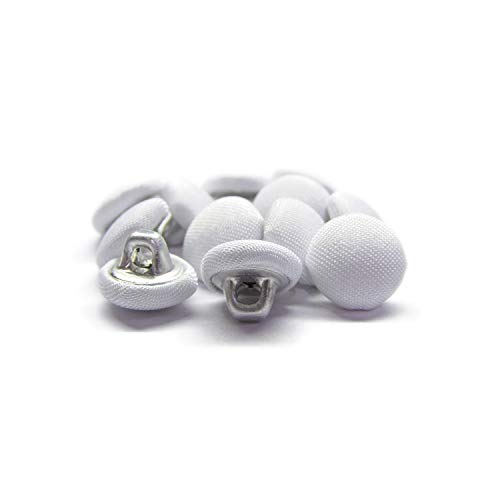 Boutons de mariée en taffetas anti-arrachement avec tige métal 12mm pour robe de mariée