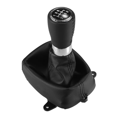 X AUTOHAUX 6 Speed Manual Gear Shift Knob with Gaiter Boot for Honda Accord VIII 8 MK8 2008-2014 for Honda Accord Tourer 2010
