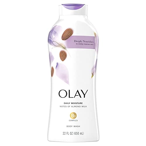 Image of Olay Hydrating Clean Almond Milk Body Wash, White, 650 ml
