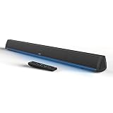 BARRA SONIDO TV PARA TELEVISIÓN CON EXPERIENCIA DE SONIDO INMERSIVO: Experimente un sonido amplio y que llena la habitación con una experiencia de sonido de bajos profundos gracias a los cuatro altavoces de alta potencia y rango completo de 40 W.