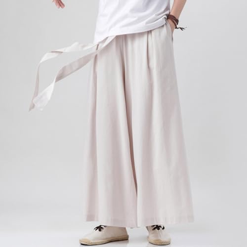 Hippie Pants Mens Harem Summer Bohemian Cotton Linen Men Beach Trousers Boho Men's Shorts Casual Wear with Pockets3